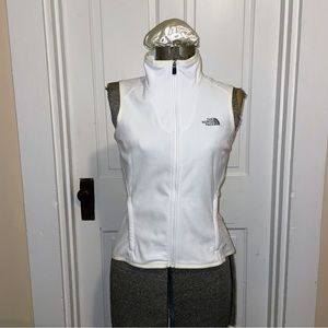 The North Face fleece Samantha Vest in white
